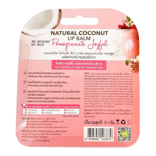 Tropicana Lippenbalsam mit Grapefruit, Kokos & Vitaminen – 10 g