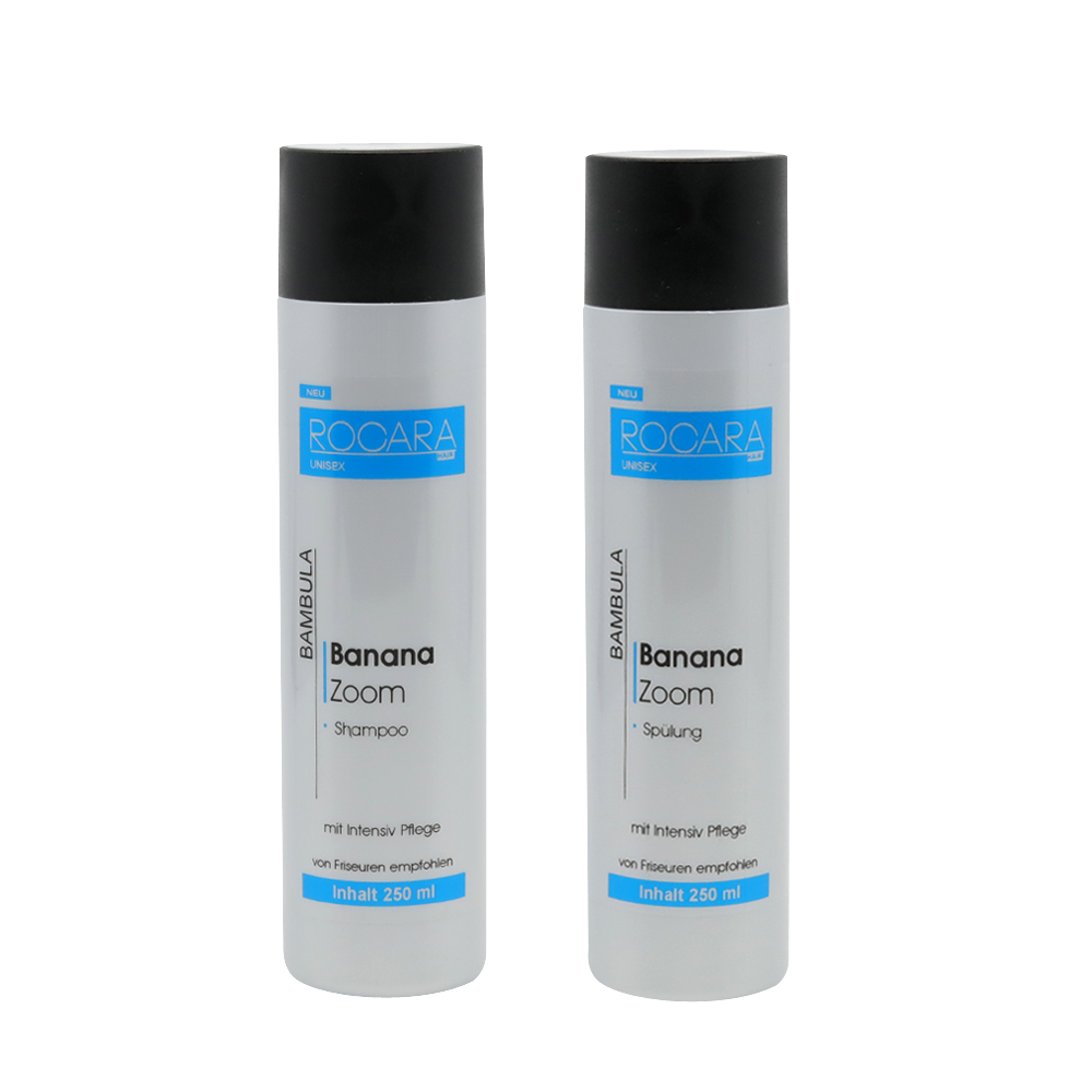 Bambula Banana Hair Care Set - Acondicionador para el cabello 250 ml y Champú 250 ml