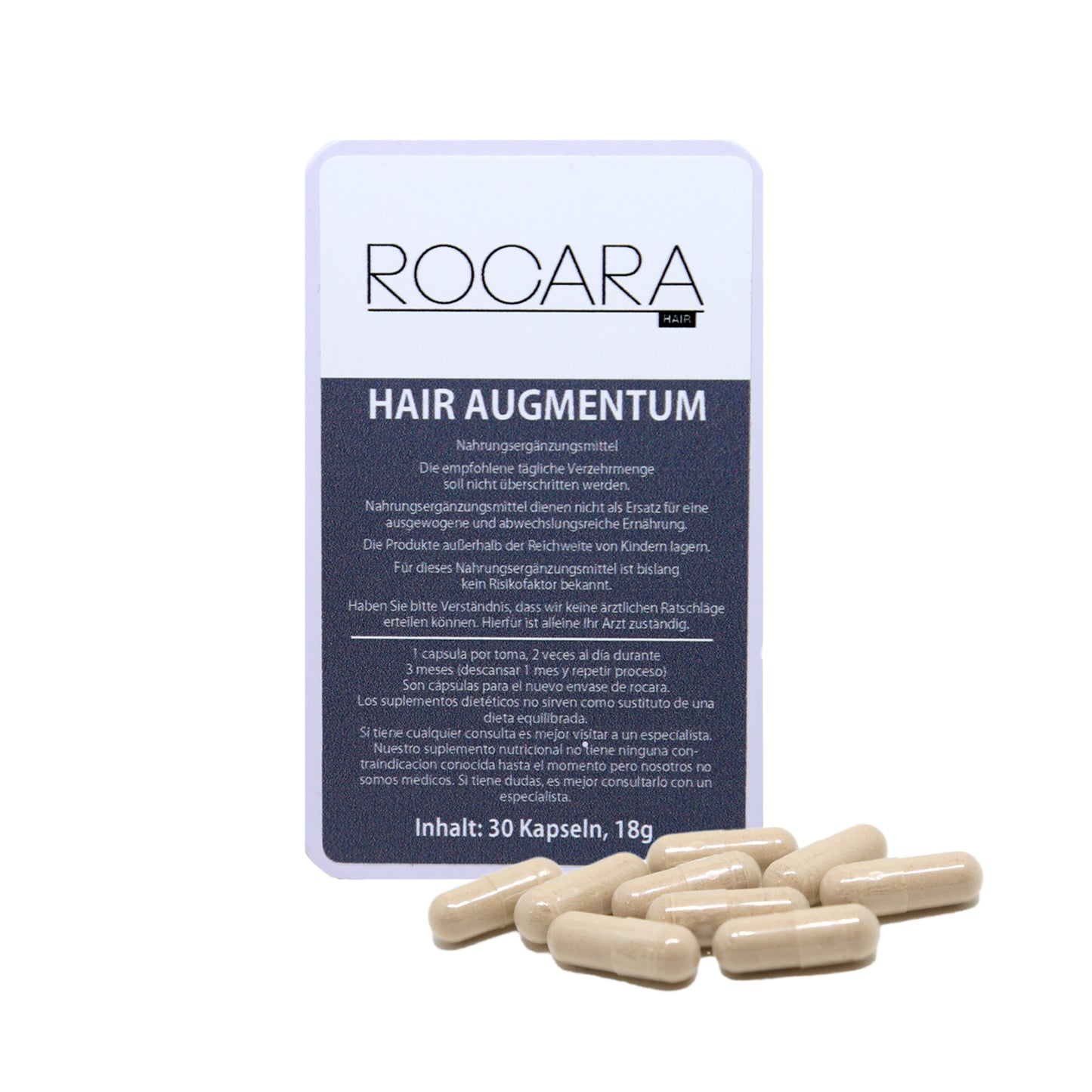 Rocara Hair - HAIR AUGMENTUM - Kapseln für den Haarwuchs