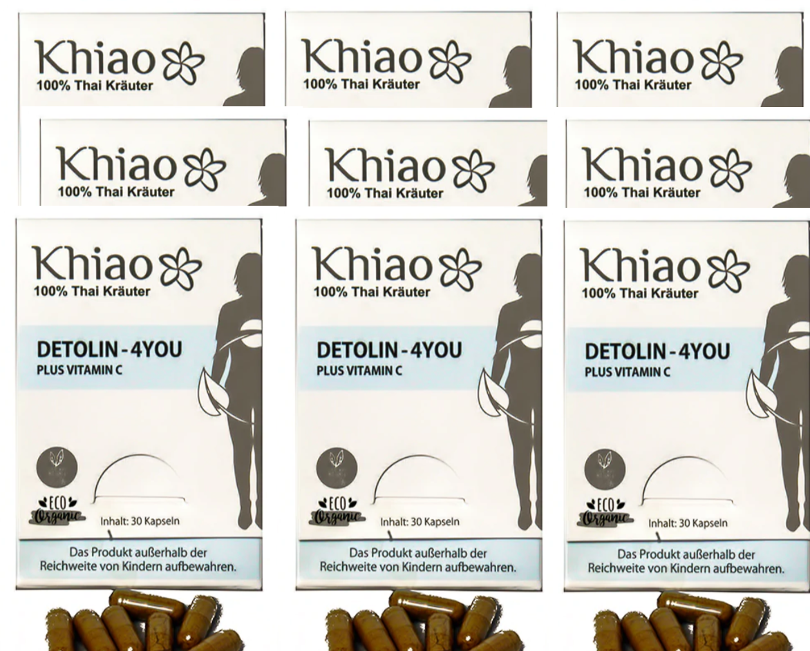 Detolin 4you - Detox Kapseln Plus Vitamin C - Entgiftung