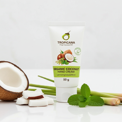 Tropicana Handcreme mit Kokos, Zitronengras & Minze – 50 g